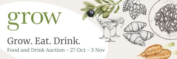 Grow food and drink auction banner