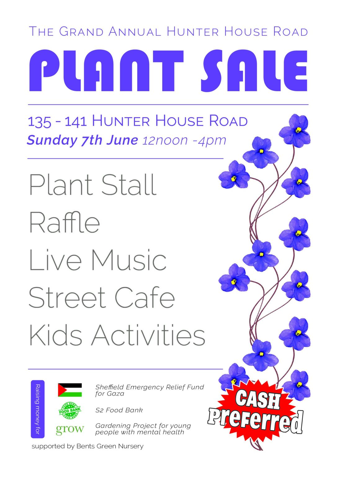 Hunter House Plant Sale on Sunday 7th June 2026 